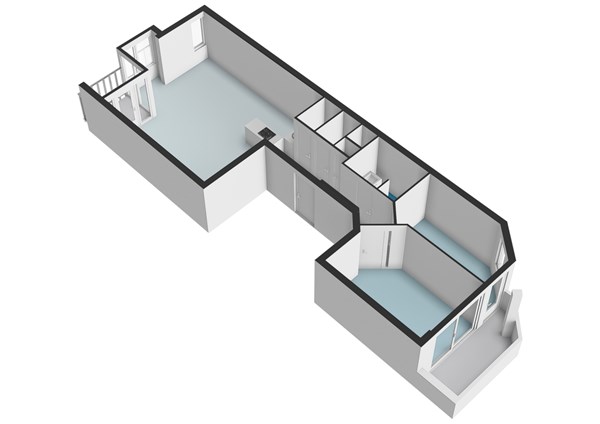 Floor plan - Kerkstraat 70G, 1017 GN Amsterdam 